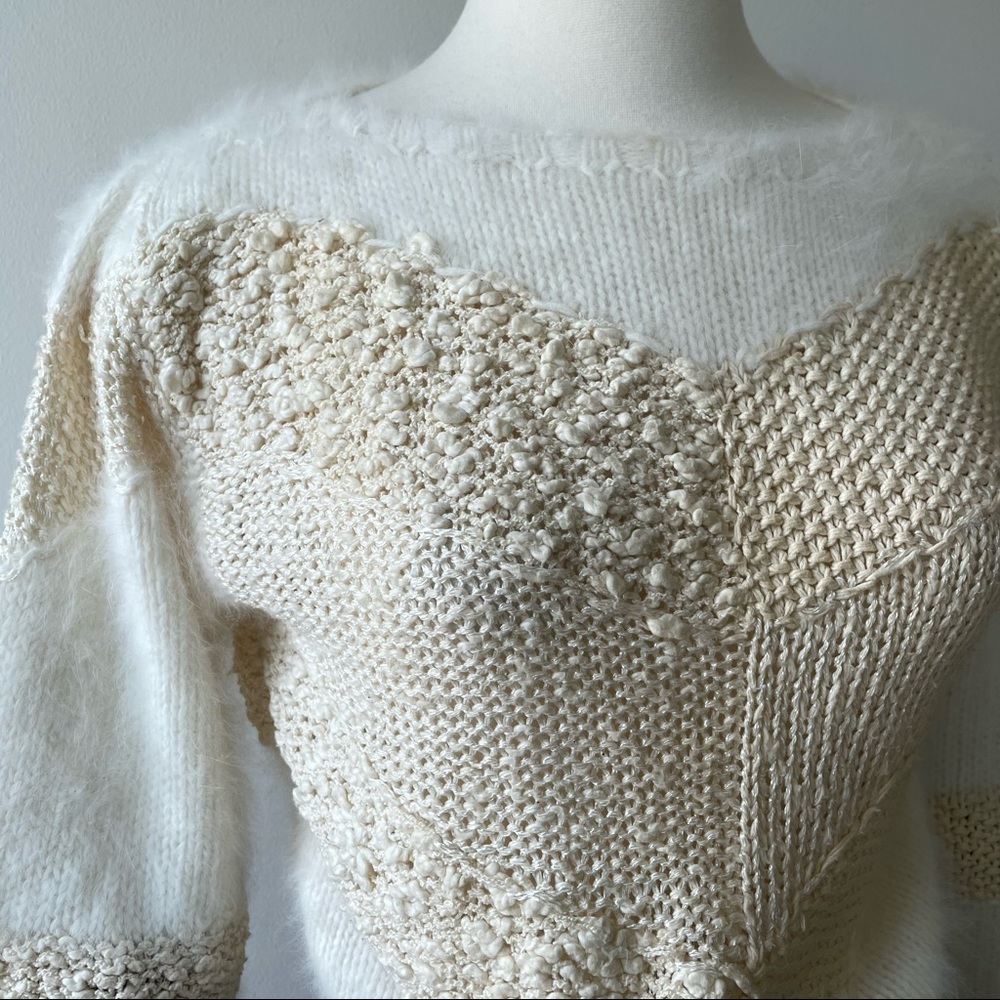 Christian Dior Separates Vintage Mohair Blend Knit Sweater - Picture 2 of 9